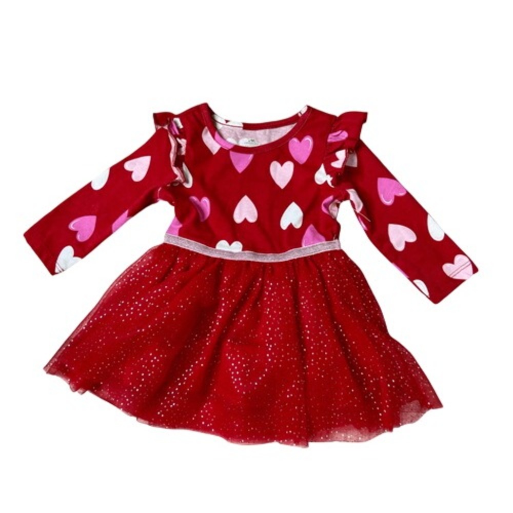 Way to Celebrate Valentine's Day Infant Heart Tutu Dress 12 months Sweet Party